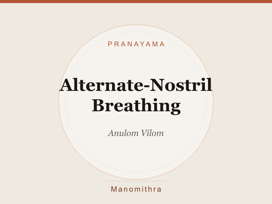 Alternate-Nostril Breathing (Anulom Vilom) — illustration