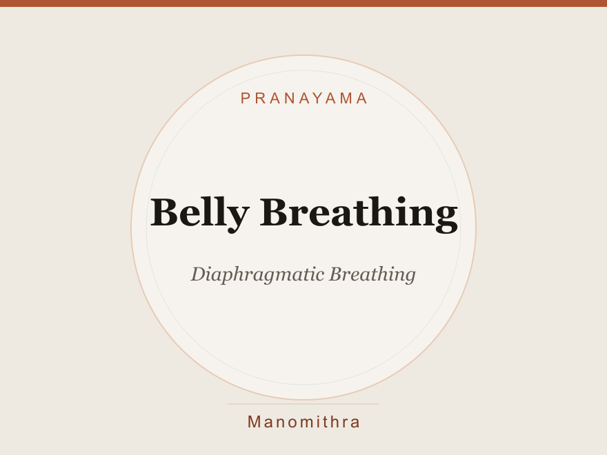 Belly Breathing (Diaphragmatic Breathing) — illustration