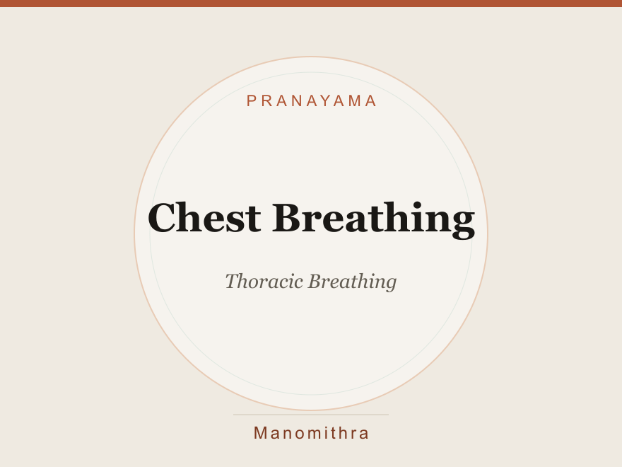 Chest Breathing (Thoracic Breathing) — illustration