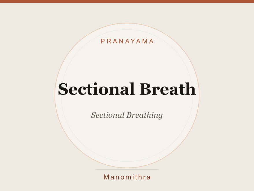 Sectional Breath (Sectional Breathing) — illustration